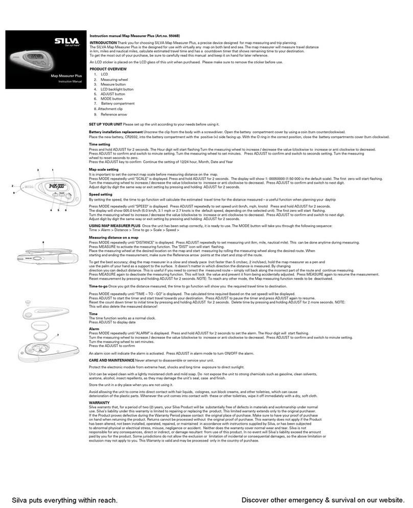 Silva MAP Measurer Plus instruction manual