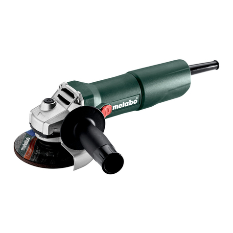 Metabo W 750-115 operating instructions