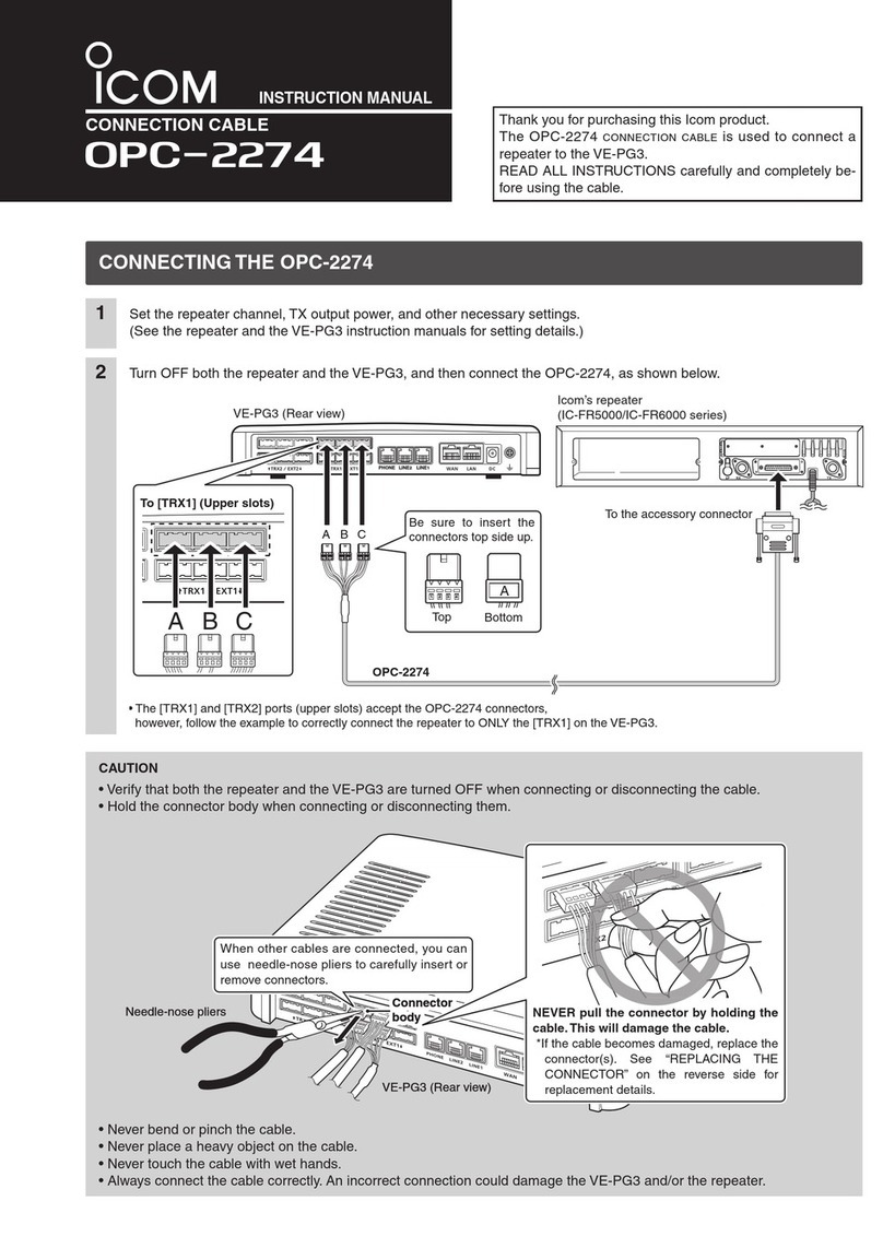 Icom OPC-2274 instruction manual