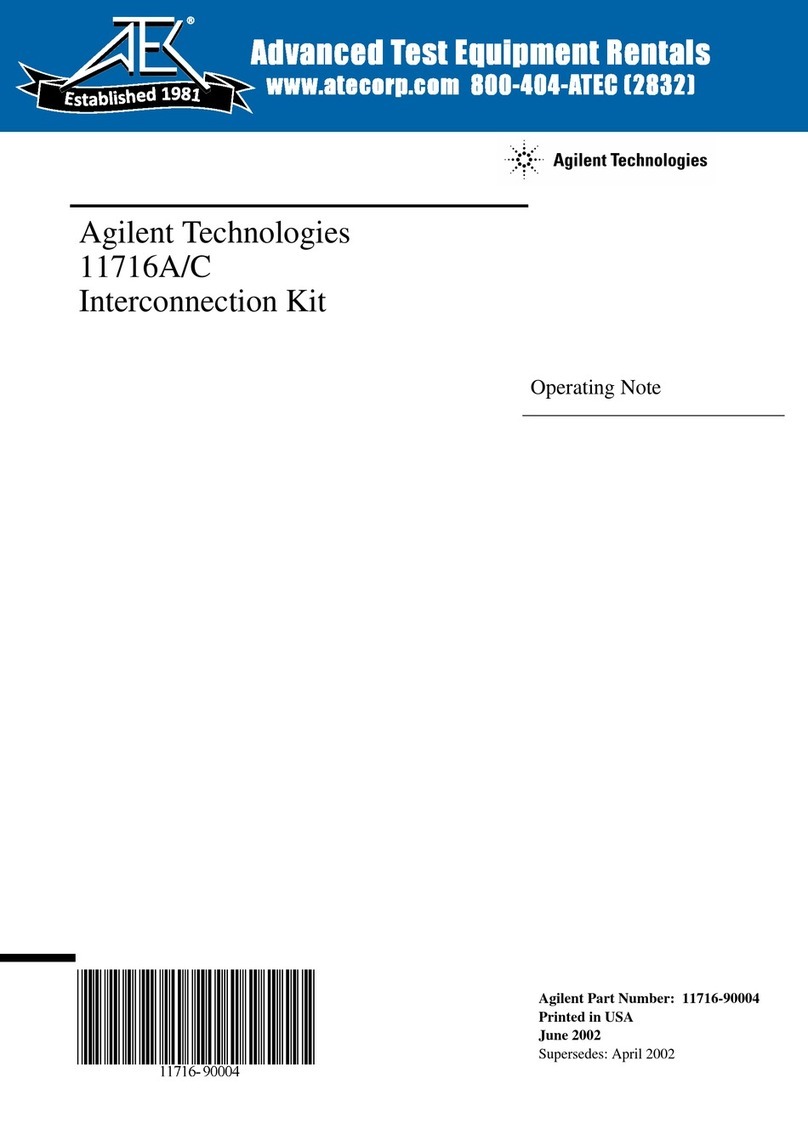 Agilent Technologies 11716A Quick start guide