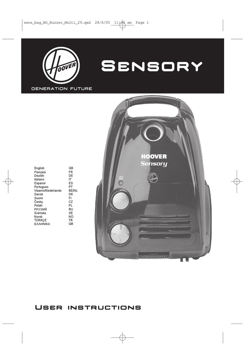 Hoover Sensory User manual