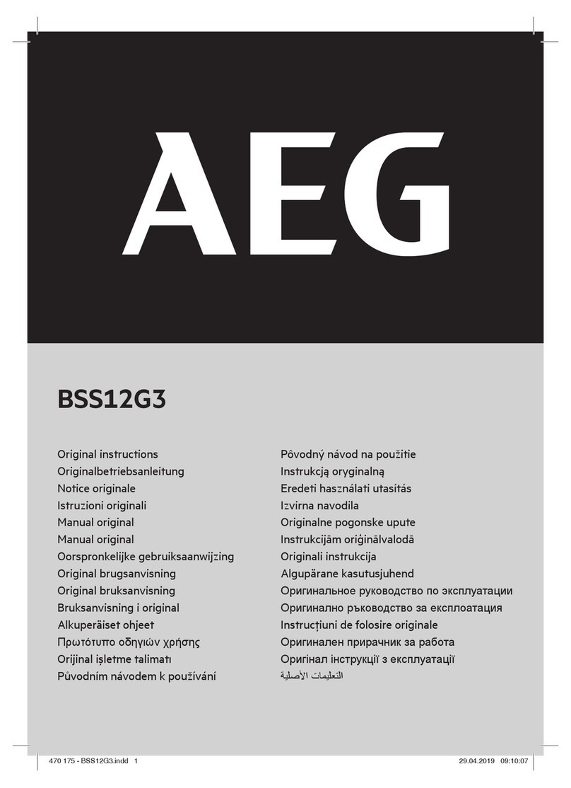 AEG BSS12G3 User manual