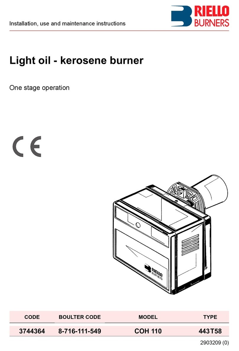 Riello Burners COH 110 Installation, use and maintenance instructions