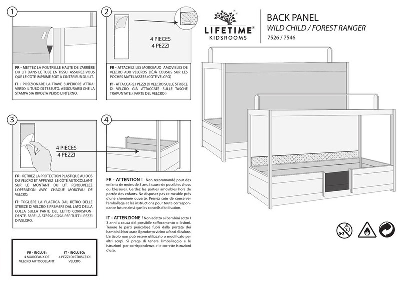 Lifetime WILD CHILD BACK PANEL 7526 User manual Lifetime WILD CHILD BACK PANEL 7526 User manual