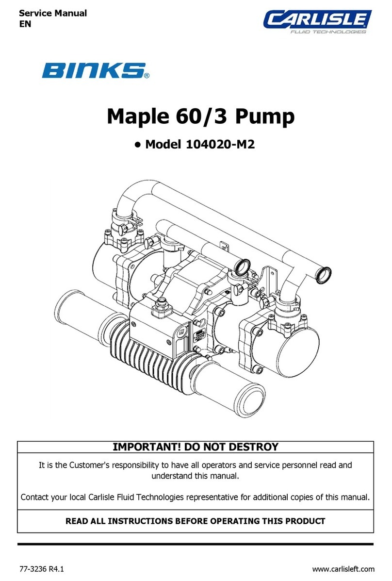 Carlisle Maple 60/3 User manual