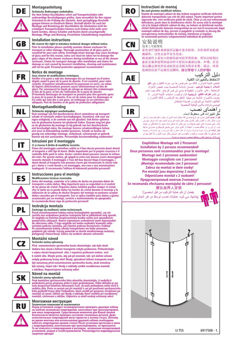 Duschmeister LI T55 installation instructions