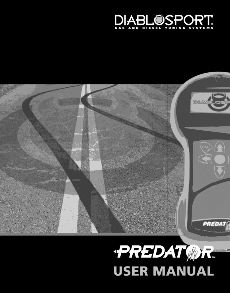 DiabloSport Predator user manual