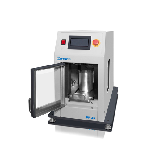 Retsch PP 35 User manual