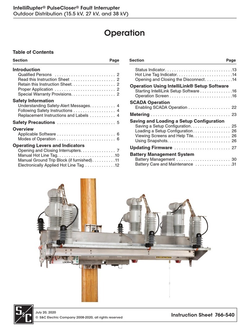 S&C IntelliRupter PulseCloser Fault Interrupter Instruction Manual