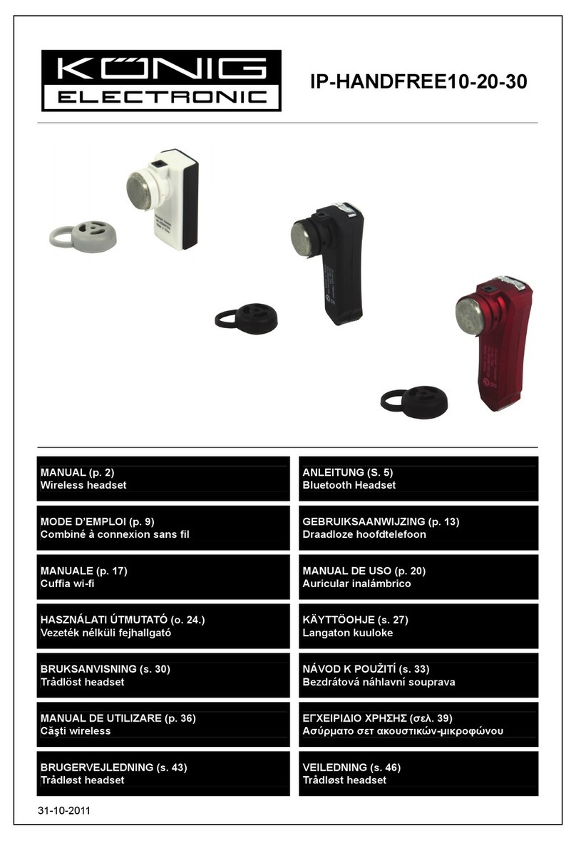 König Electronic IP-HANDFREE10 manual