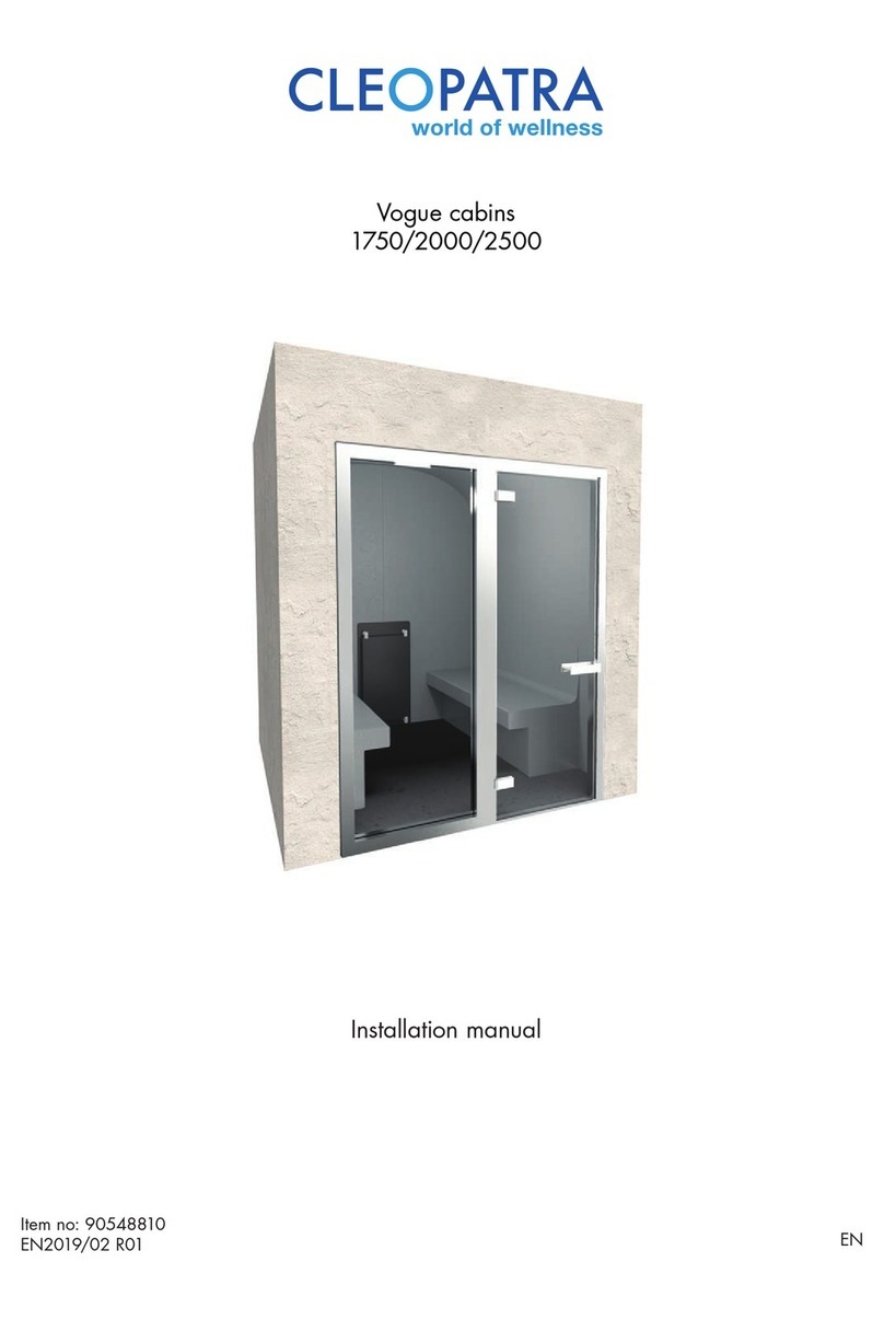 CLEOPATRA Vogue 1750 installation manual