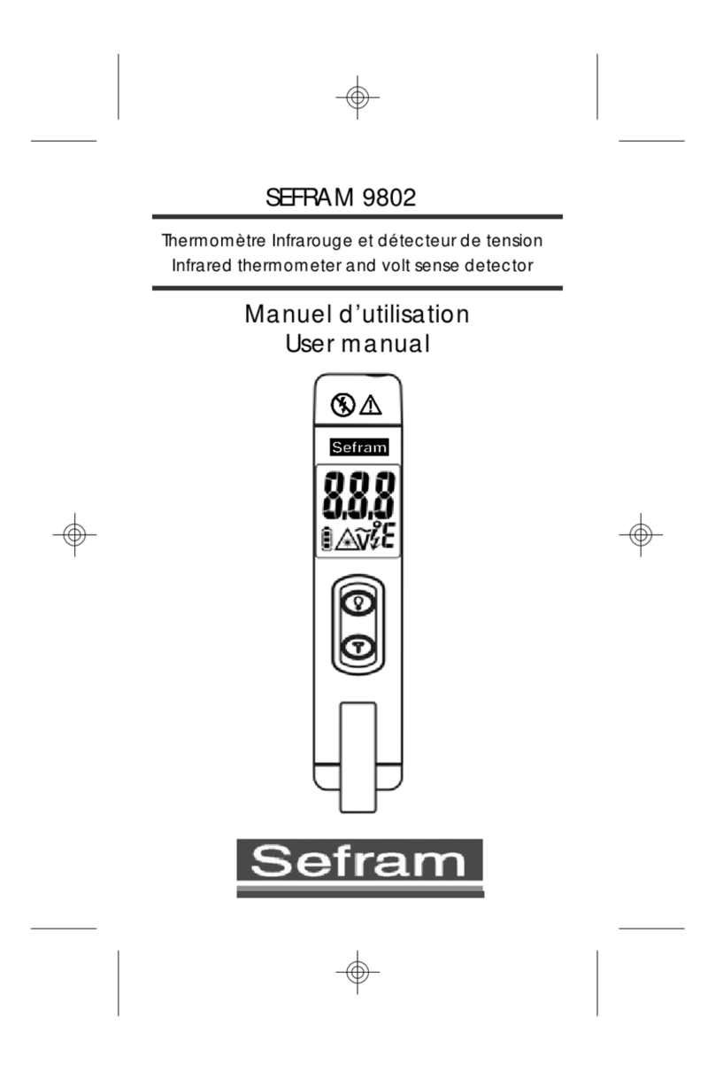 SEFRAM 9802 user manual