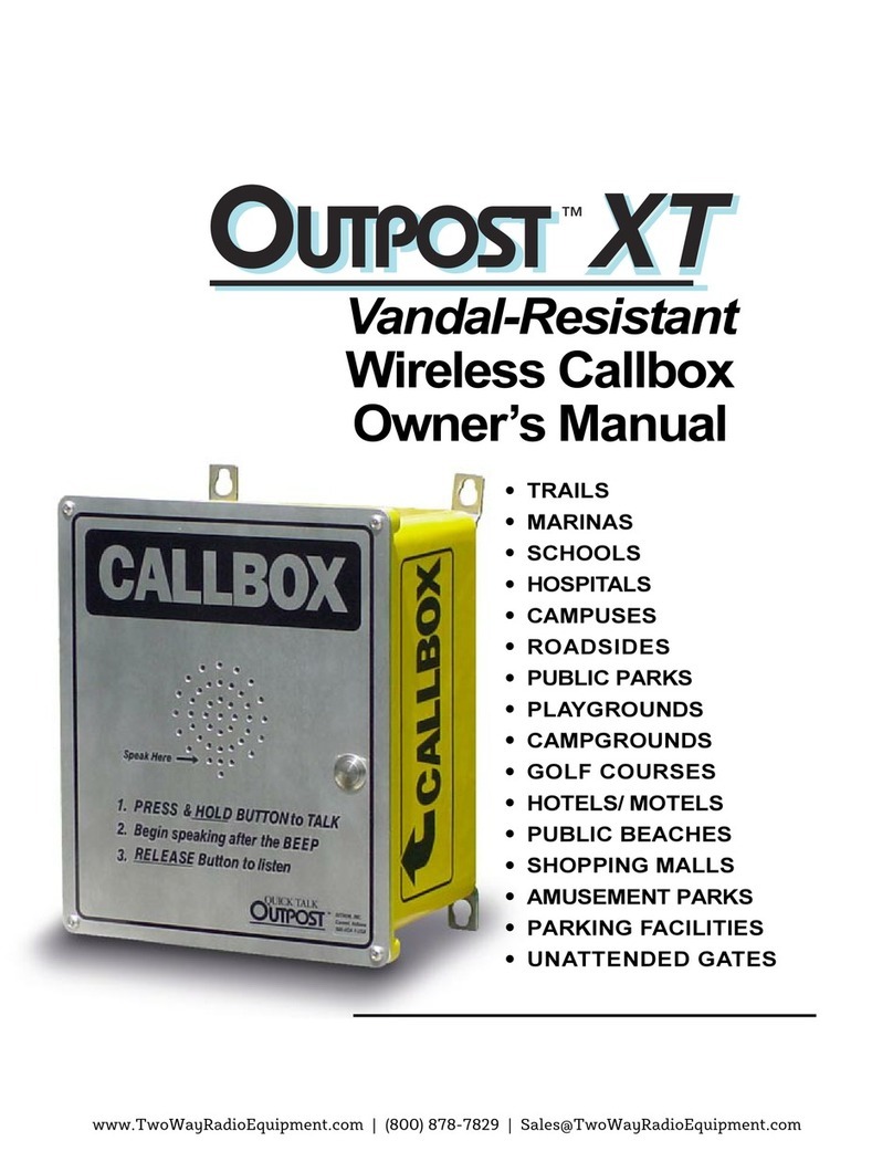 Ritron OutPost XT Series owner's manual