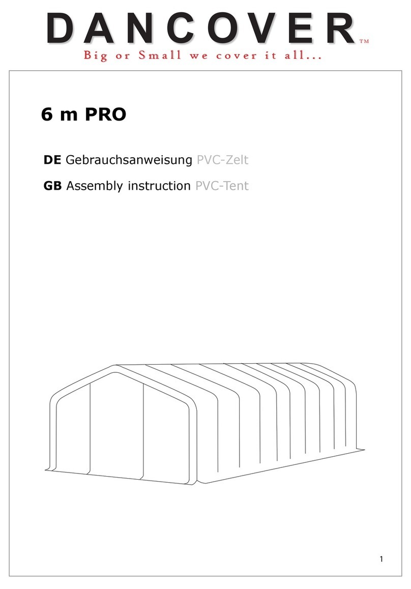 Dancover 3m storage pro Assembly instruction