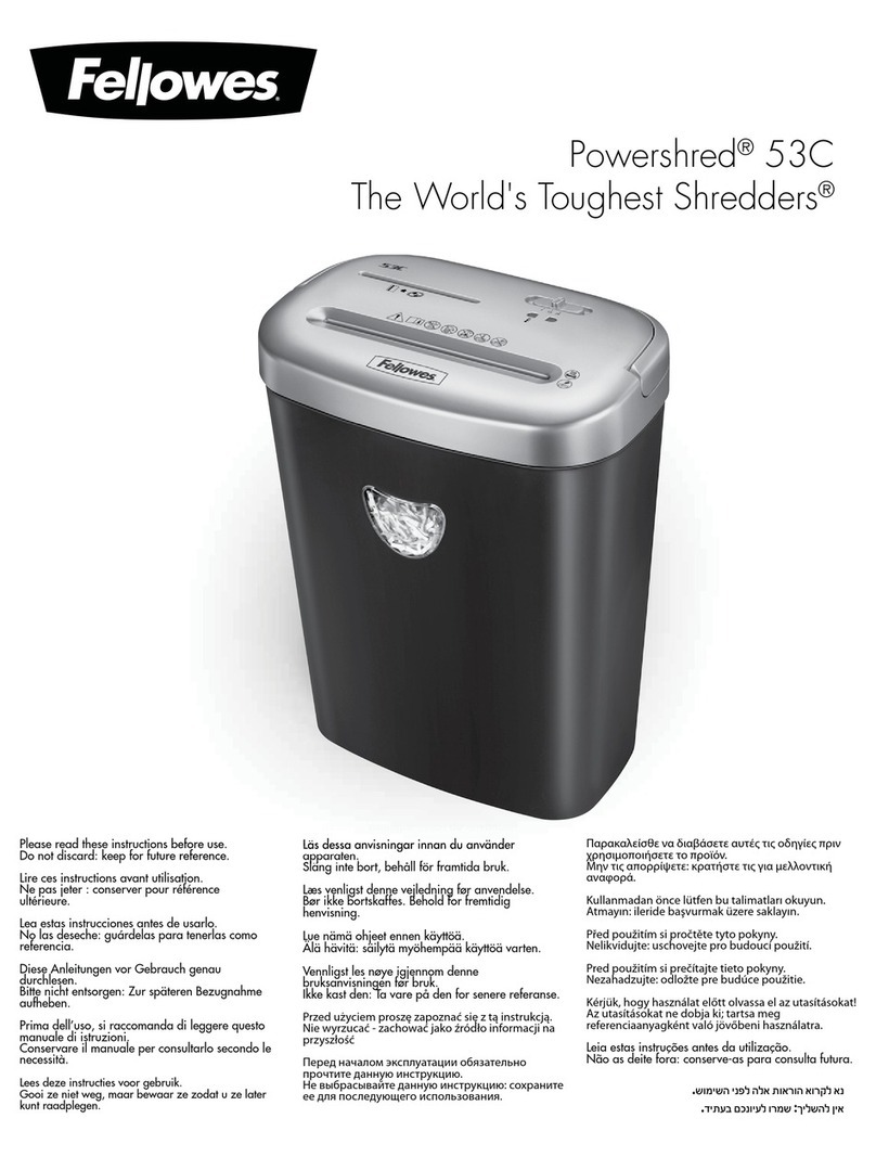 Fellowes Powershred 53C manual