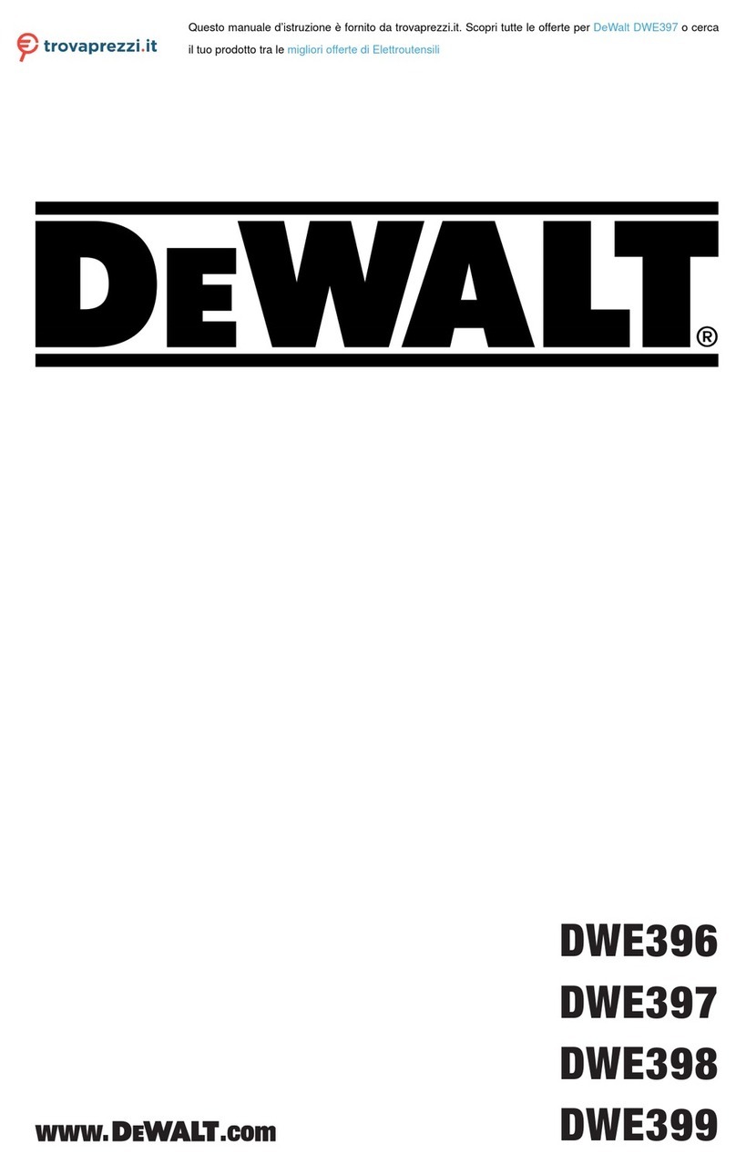 DeWalt DWE396 Original instructions