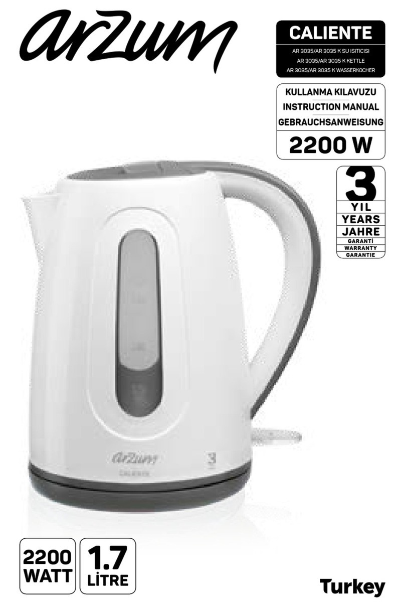 Arzum CALIENTE AR 3035 user manual