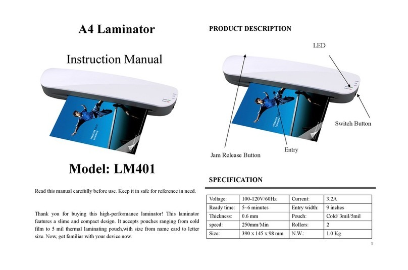 Gladwork LM401 instruction manual