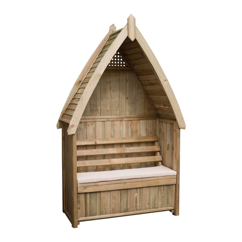 Zest 4 Leisure Cheltenham Arbour with Storage Box User manual