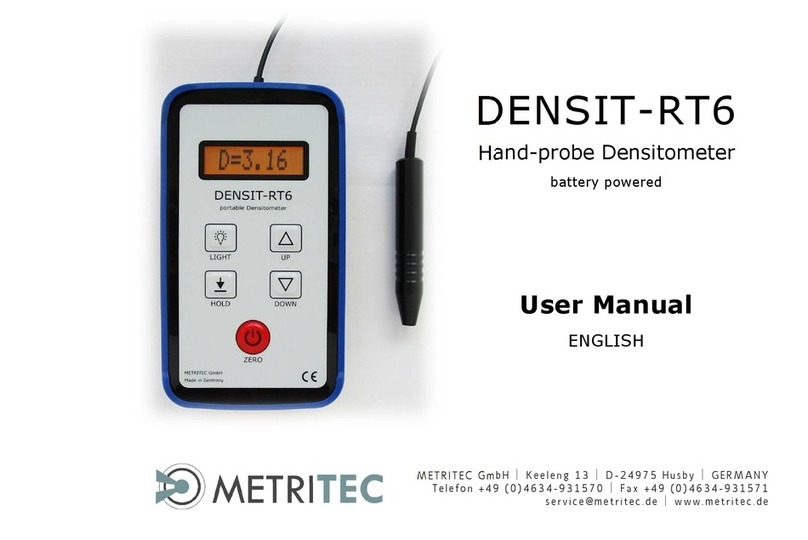 METRITEC DENSIT-RT6 user manual