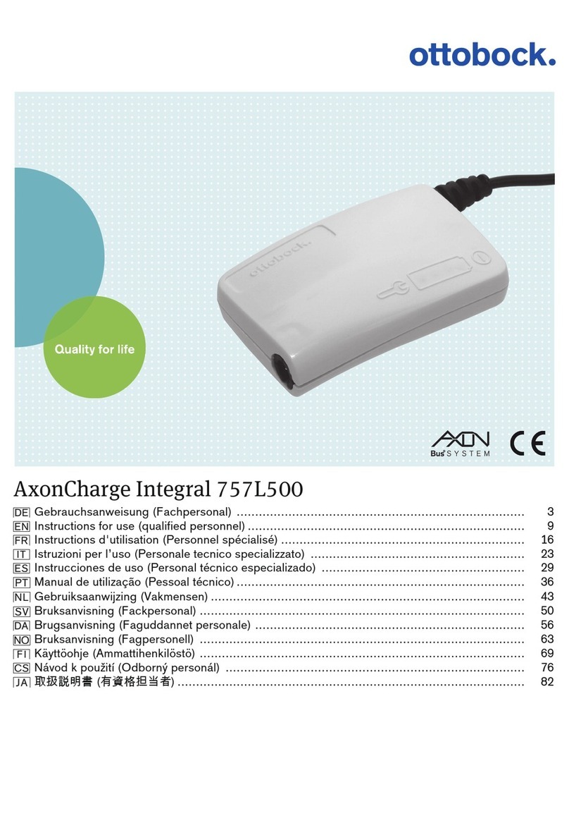 Otto Bock AxonCharge Integral 757L500 Instructions for use