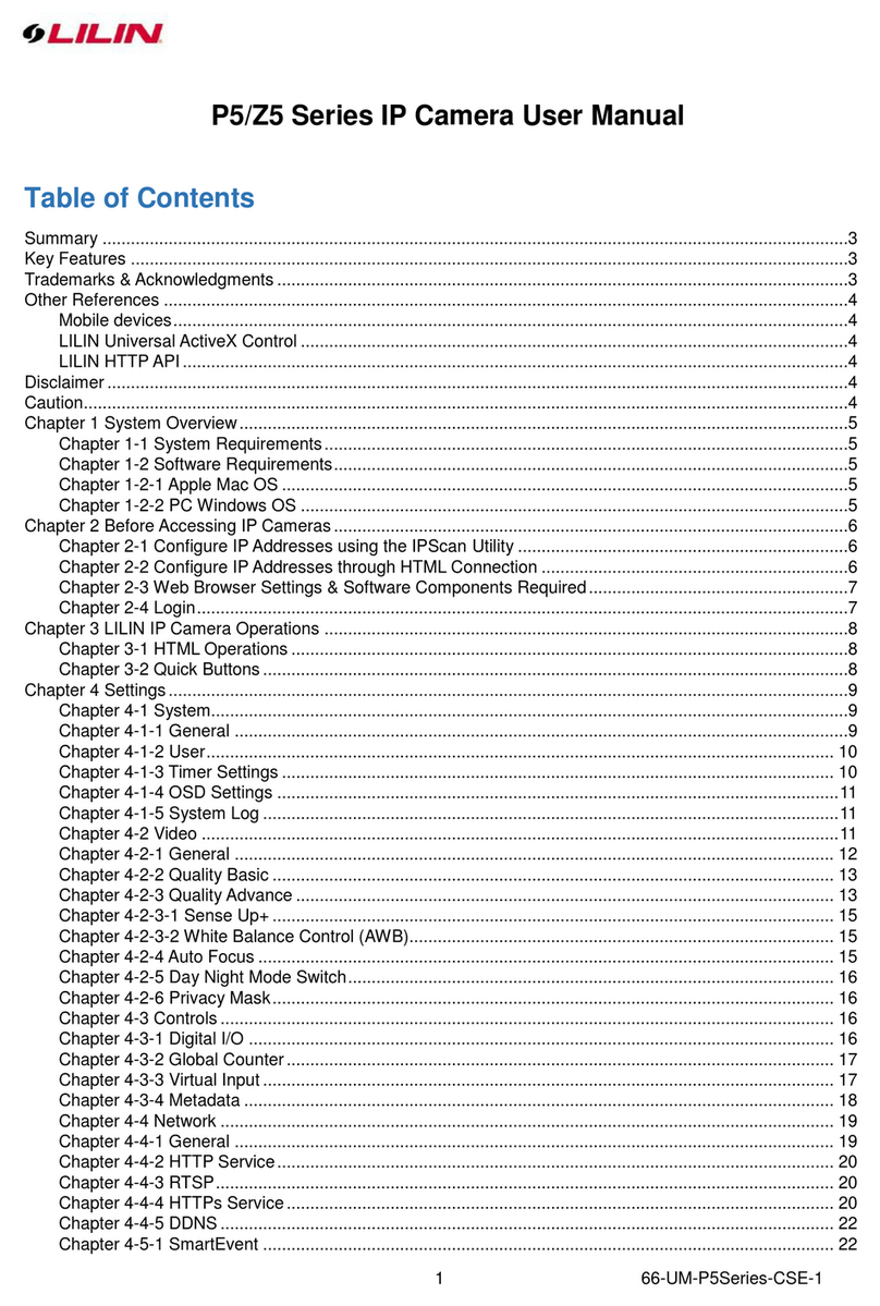 Lilin P5 Series User manual