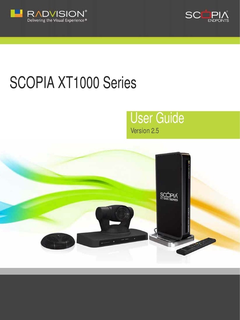RADVision Scopia XT1000 user guide