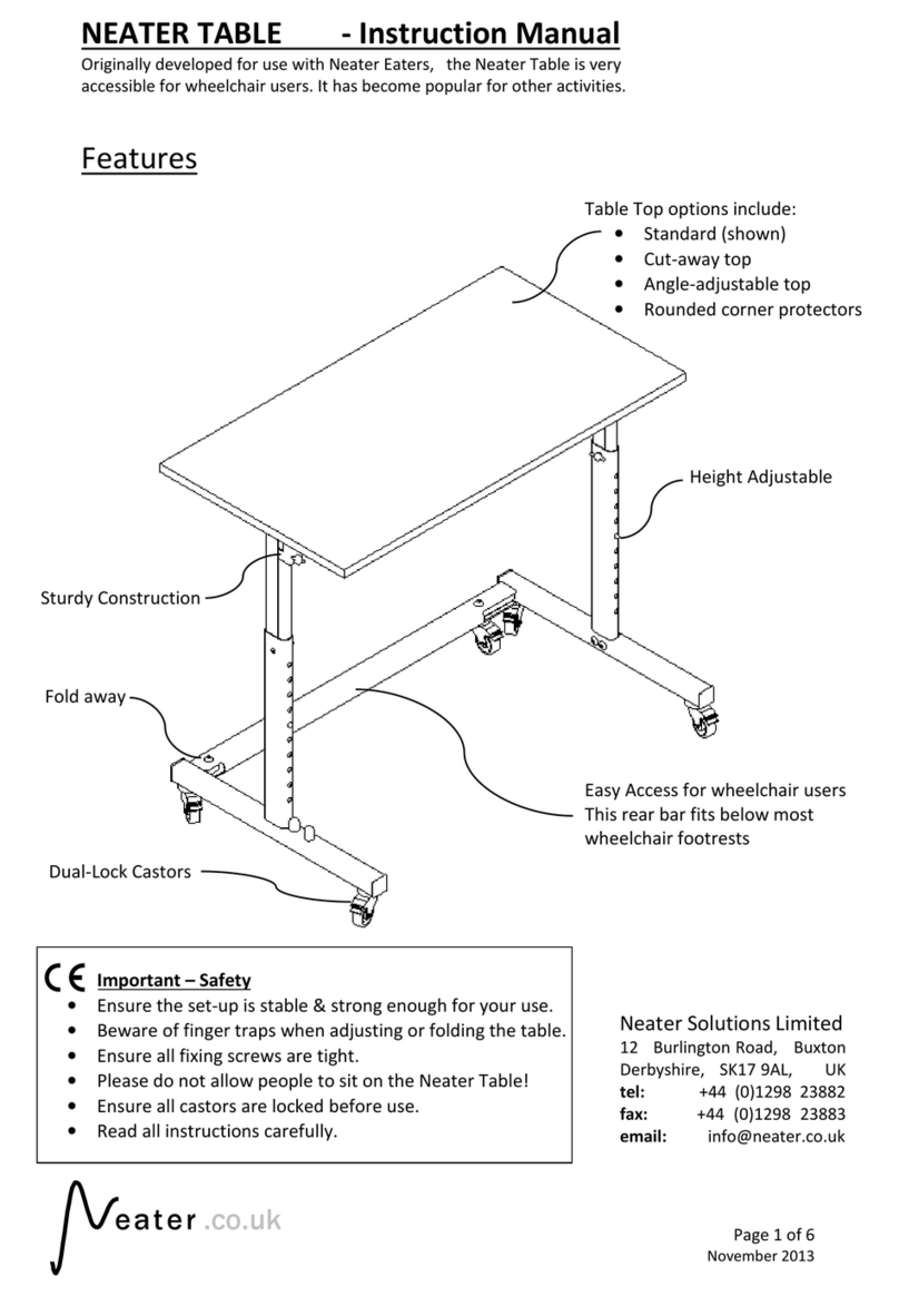 Neater Table instruction manual
