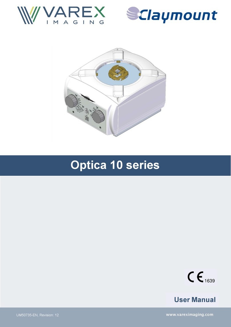 Varex Imaging Claymount Optica 10 Series user manual