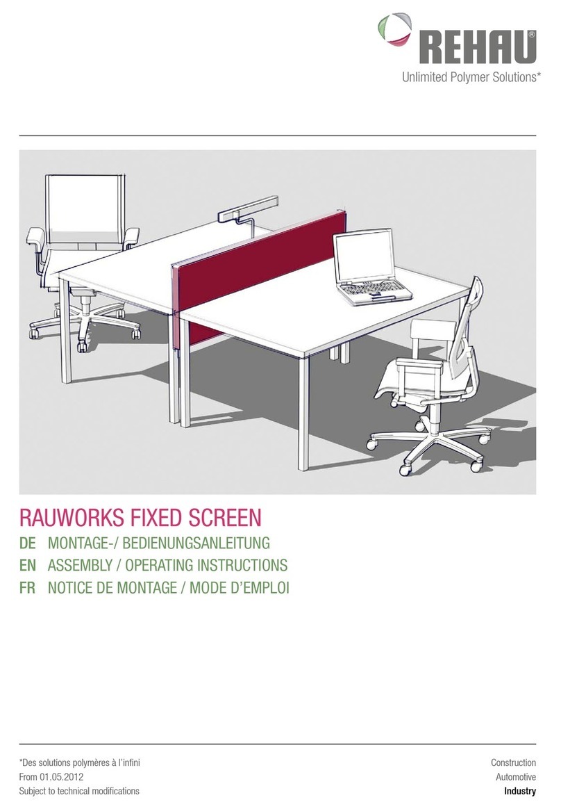 Rehau Rauworks Fixed Screen User manual