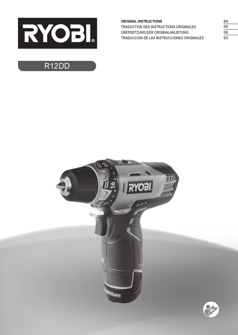 Ryobi R12DD Original instructions