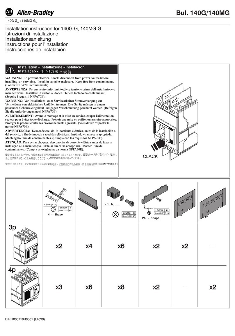 Rockwell Automation Allen-Bradley 140G Series User manual Rockwell Automation Allen-Bradley 140G Series User manual