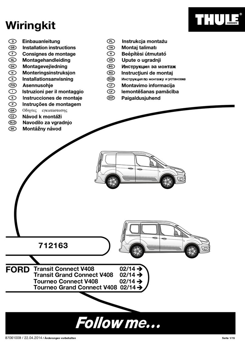 Thule 712163 User manual Thule 712163 User manual