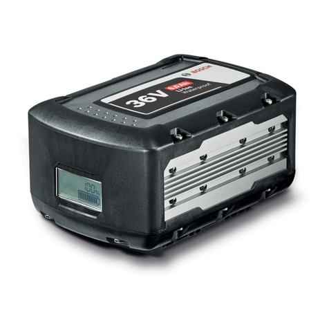 Bosch Professional GBA 36 V 6.0Ah Hw-D User manual