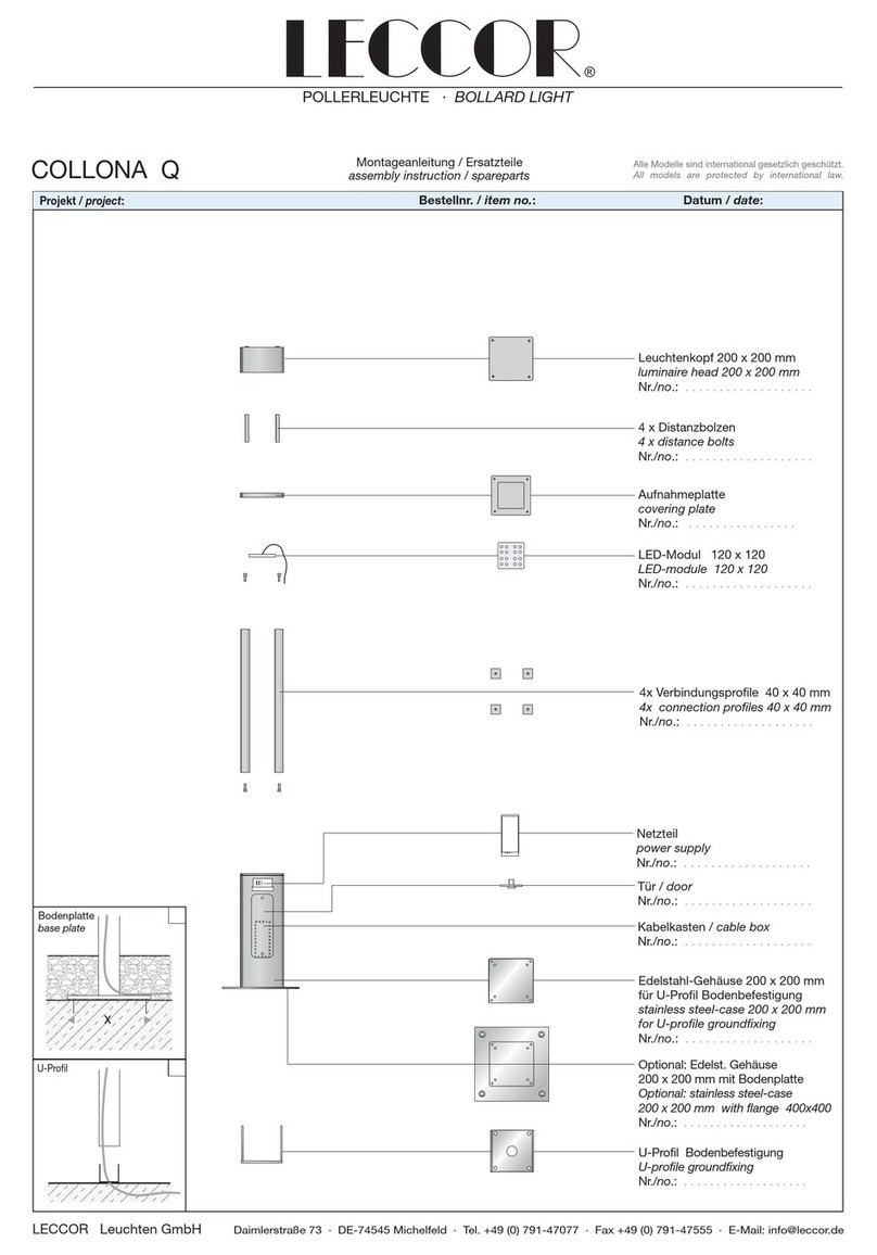 LECCOR COLLONA Q Assembly Instruction / Spareparts