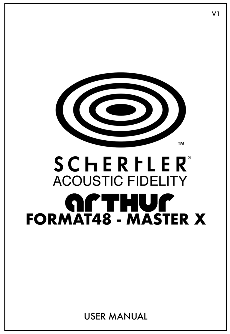 Schertler ARTHUR FORMAT48-MASTER X user manual Schertler ARTHUR FORMAT48-MASTER X user manual