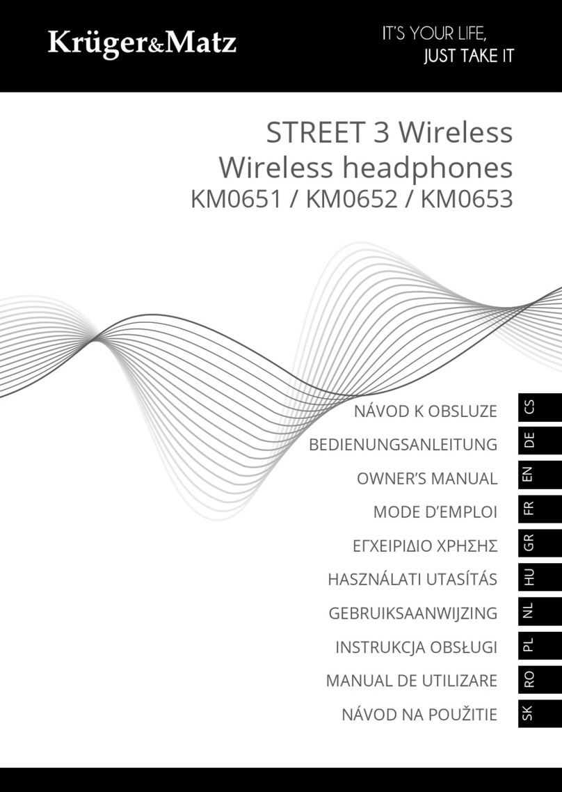 Krüger & Matz STREET 3 Wireless owner's manual