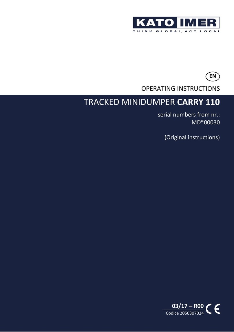 Kato Imer CARRY 110 operating instructions