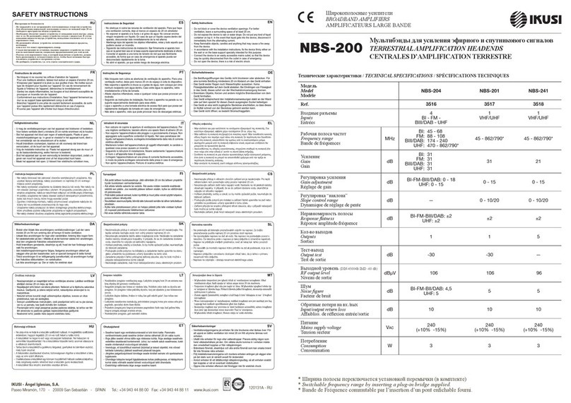 IKUSI NBS-200 Series manual
