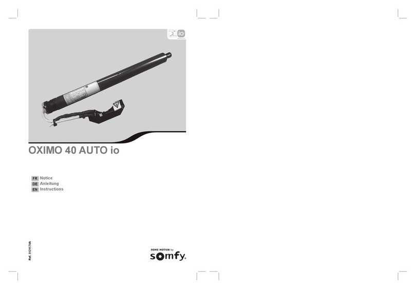 SOMFY OXIMO 40 AUTO io User manual