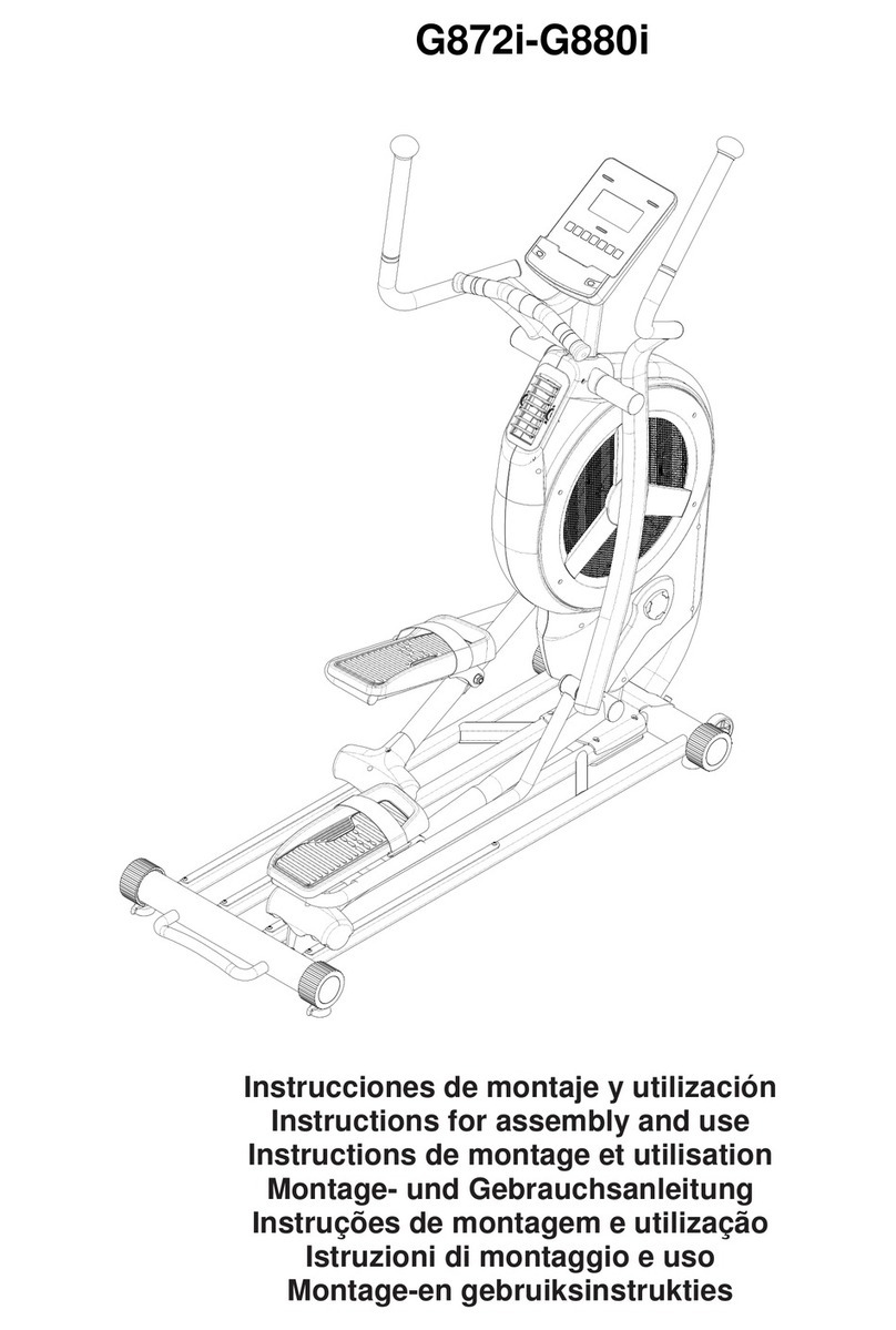 BH FITNESS G8 i Series Instructions for assembly and use