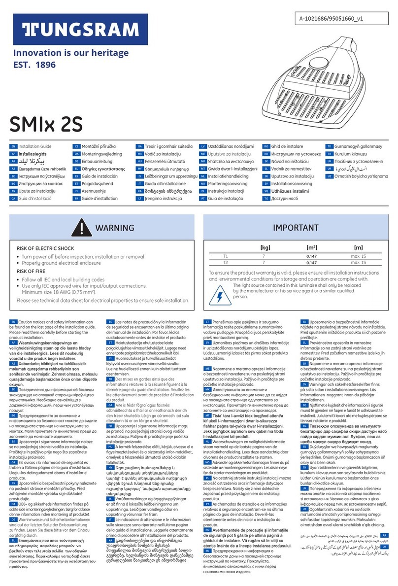 Tungsram SMI 2S Series installation guide