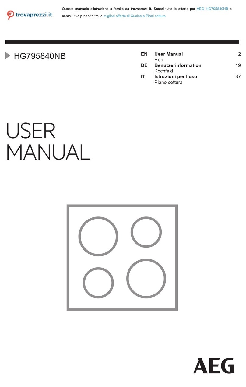 AEG HG795840NB User manual