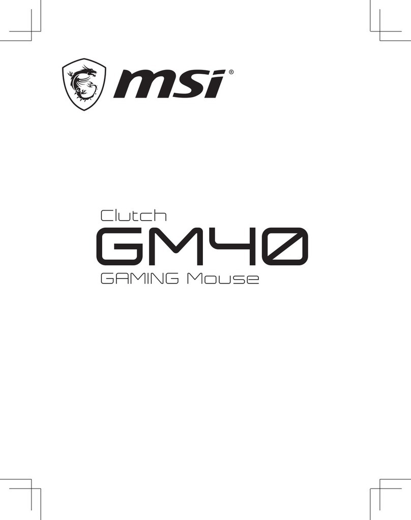 MSI Clutch GM40 User manual