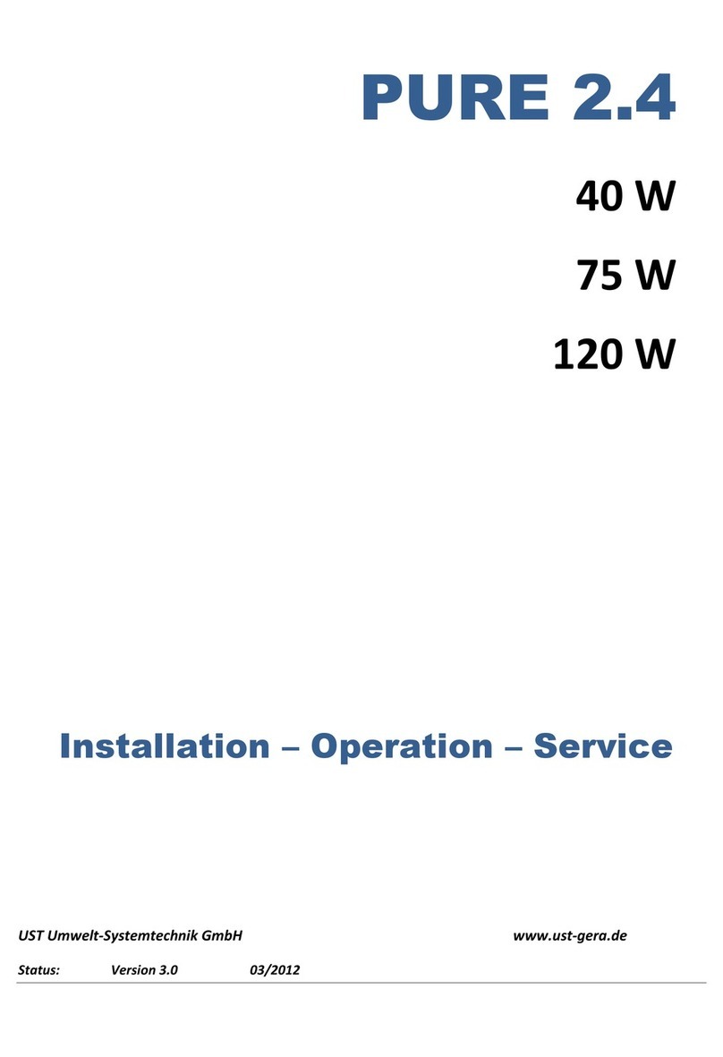 UST PURE 2.4 Series Installation and user guide