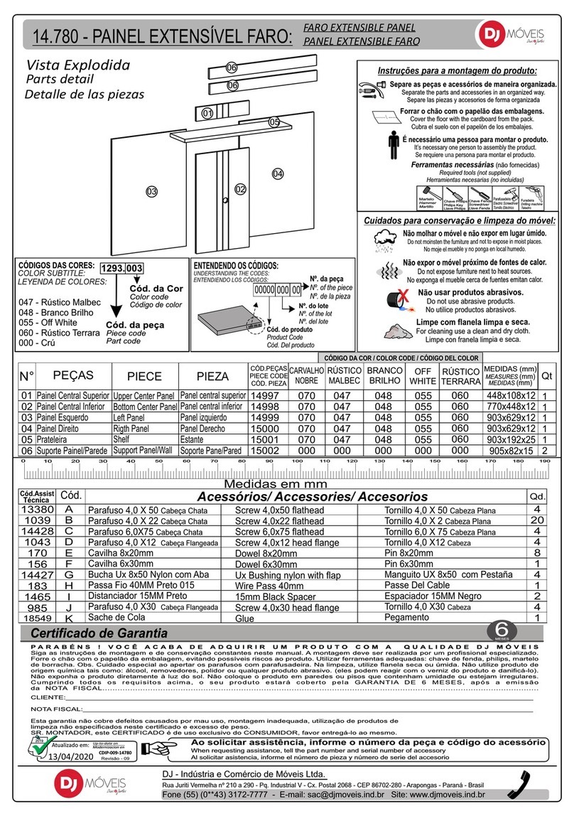 Dj MOVEIS FARO 14.780 User manual