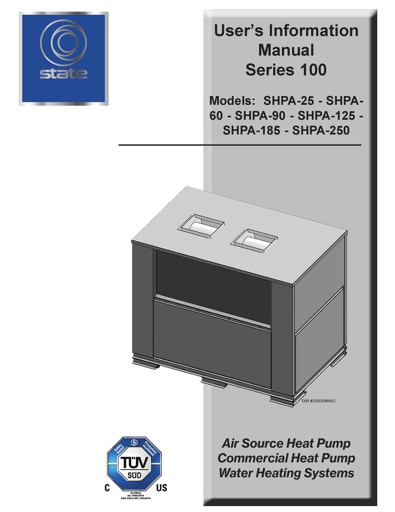State Water Heaters 100 SERIES User's information manual