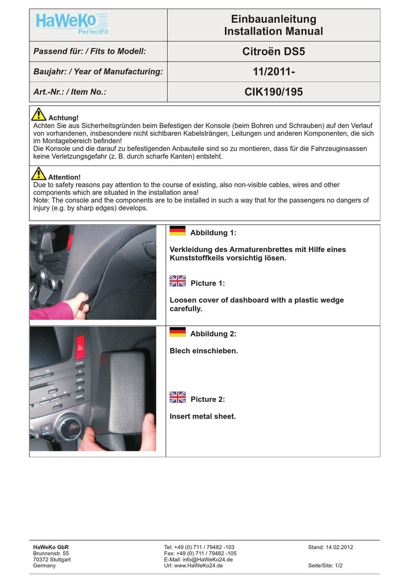 HaWeKo CIK190 installation manual