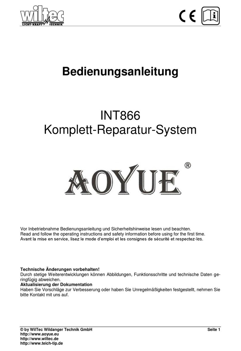 WilTec AOYUE INT866 instruction manual