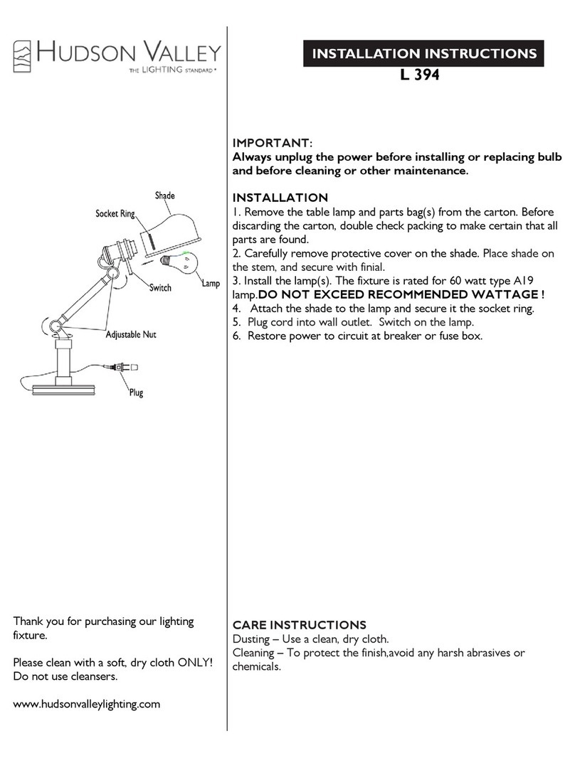 hudson valley L 394 installation instructions